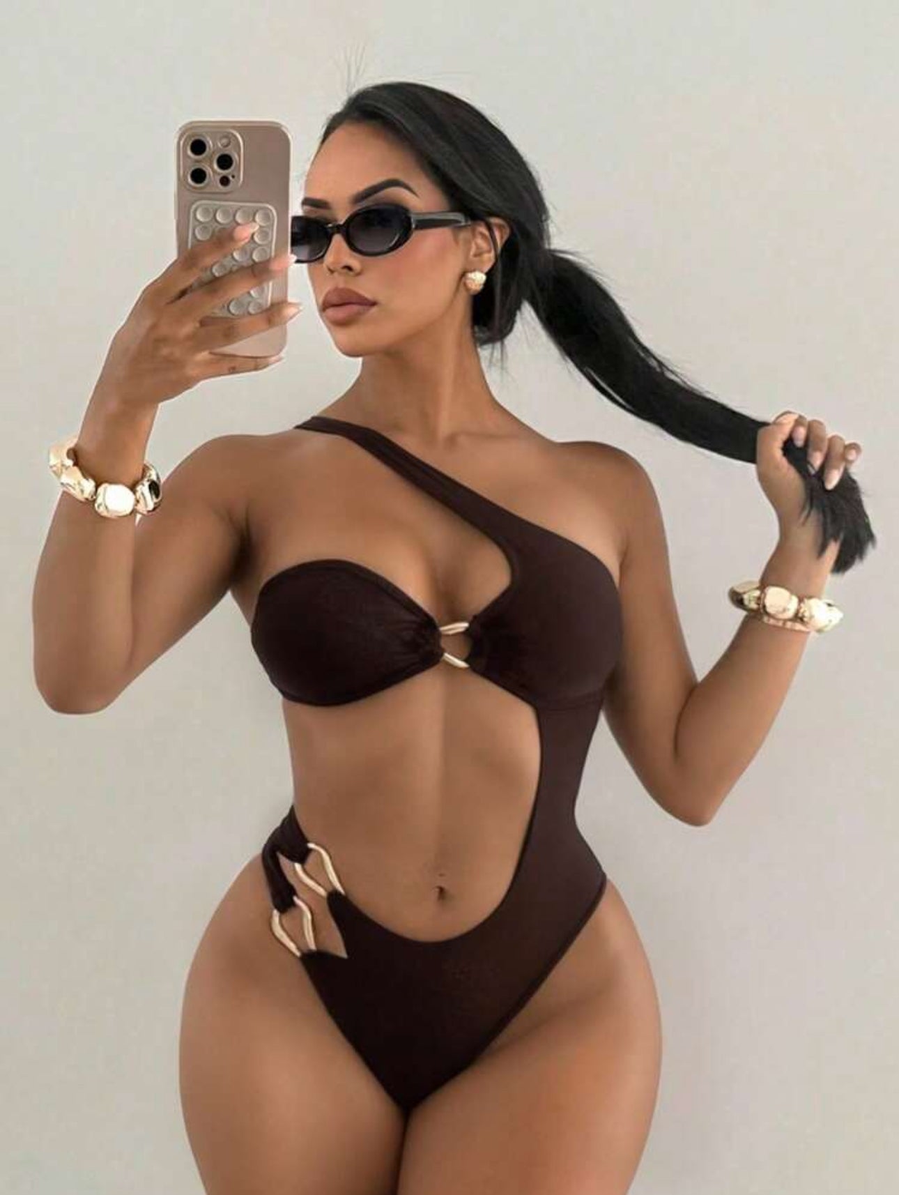 Swim SXY Asymmetrical One Piece Swimsuit