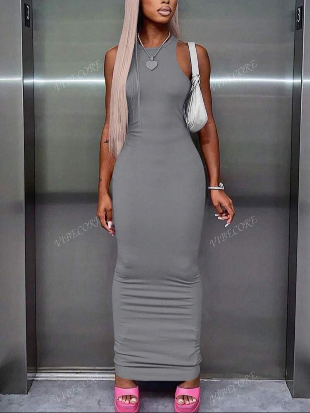 Vibecore Knit Sleeveless Tank Dress