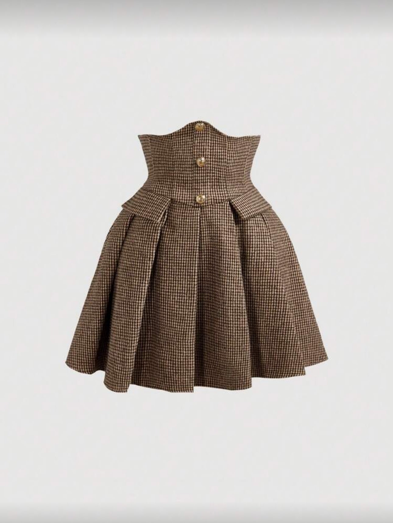 SHEIN MOD High Waisted Pleated Skirt