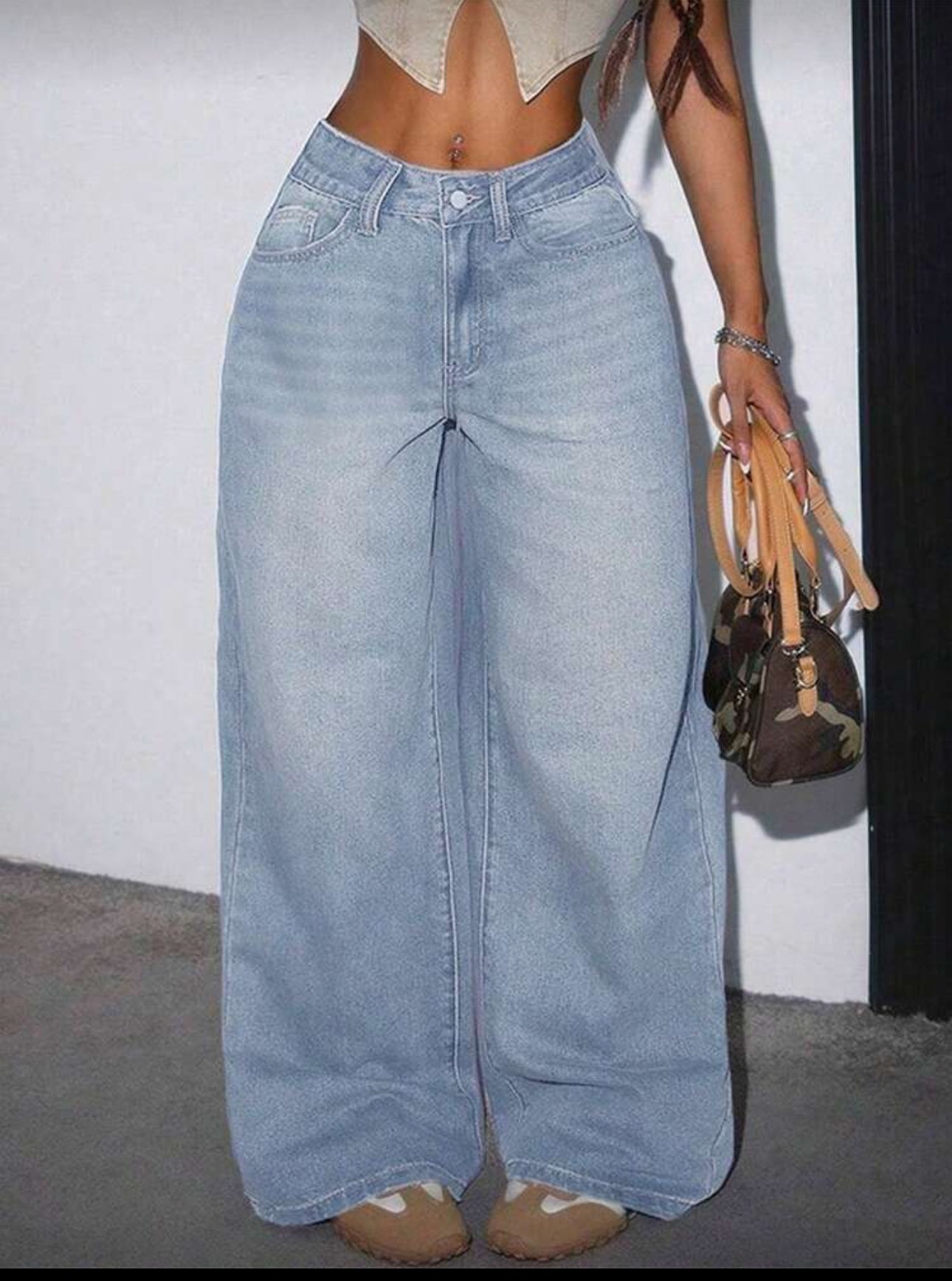 AYY7 Wide-Leg Denim Pants
